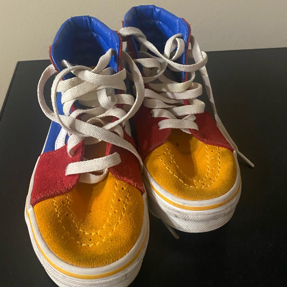 Multi color high vans size 13.5